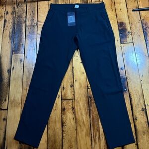 NWT Fabletics The Only Pants Men 34X32 Black‎ Stretch Performance Golf Casual